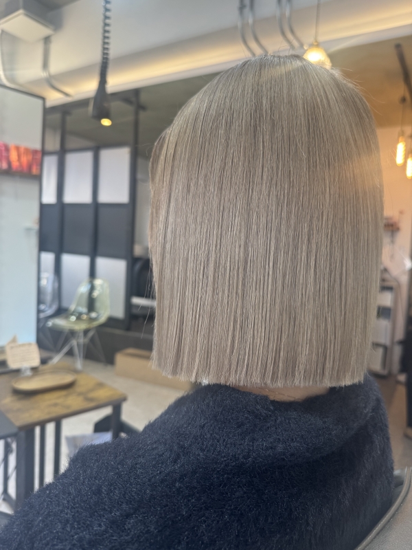 切りっぱなしボブ